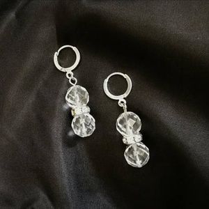 Handmade: Crystal quartz gemstones earrings